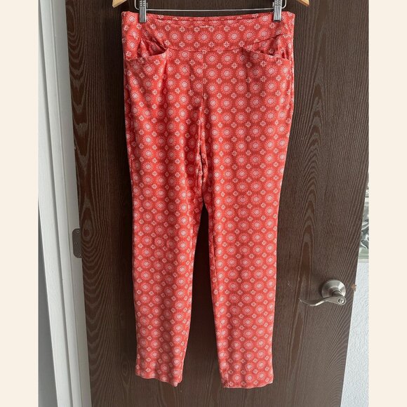 Spartina 449 Size L - Maren Pull-On Pants - Pink House French Floral - Picture 7 of 11